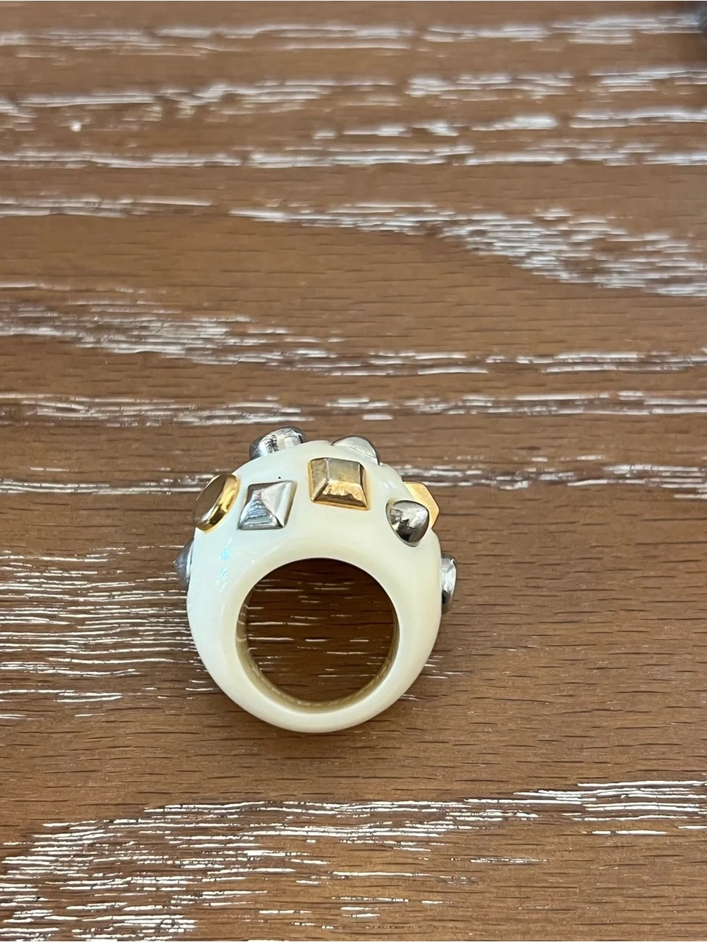 BCBGMAXAZRIA Runway Spike Bubble Ring Vintage collectible for fans of Y2K